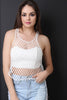 Netted Chambary Contrast Tank Top