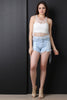 Netted Chambary Contrast Tank Top