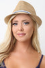 Nautical Trim Straw Fedora