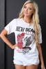 Asymmetrical Rock Graphic Print Top