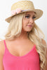 Pom Pom Bow Tie Boater Hat