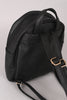 Vegan Leather Rose Embroidery Mini Backpack