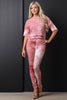 Brief Underlay Distressed Holes Leggings