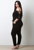Asymmetrical One Shoulder Lace-Up Jumpsuit