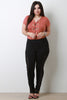 Eyelets Lattice Bodysuit