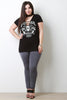 Vintage Skull Caged Yoke Tee