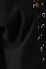 One-Shoulder Eyelet Trim Midi Dress