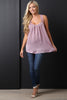 Satin Crochet Racerback Top
