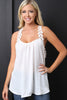 Satin Crochet Racerback Top