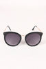 Oversized Metallic Accent Mirrored Sunglasses