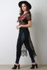 Floral Embroidered Yoke Lace Maxi Top