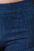 High Waisted Ruffle Trim Denim Shorts