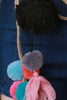 Multi Color Pompom Tassel Rope Belt