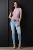 Semi-Sheer Mesh Short Sleeve Bodysuit