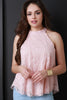 Sleeveless Floral Lace Top