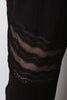 High Waist Lace Insert Wide Leg Pants