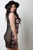 Loose Crochet Knit Sleeveless Mini Dress